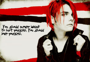 ... quote # gerard way # gerard way quotes # red hair # gereard way red