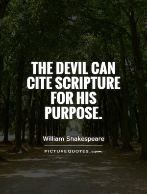 The Devil Quotes Scripture