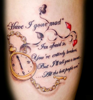 amazing tattoo quote on the arm - cute tattoo for you