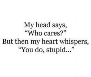 Haha I do care but its to late.....:/