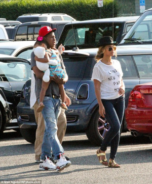 On the rocks? Beyonce - pictured in The Hamptons with husband Jay Z ...