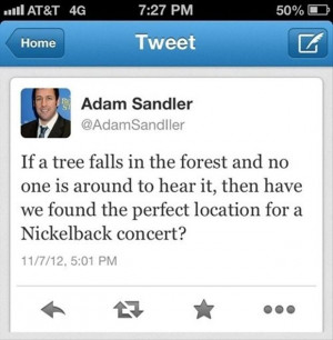 Navigation Home > Famous Quotes > Funny Adam Sandler Tweets