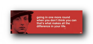 ... (Sylvester Stallone) One More Round Motivational Poster - Culturenik