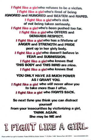 ... quotes | Escape Abuse! » Blog Archive » I Fight Like a Girl