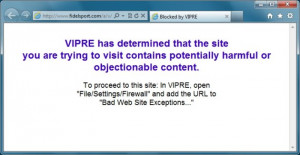 Vipre Internet Security Software Update
