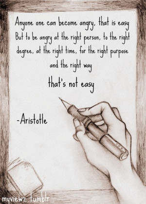 aristotle # aristotle quote # poet # angry # anger # being angry ...