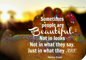 People are beautiful by who they are quote via www.Facebook.com ...