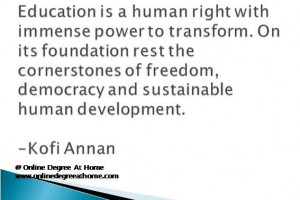 Inspirational quotes about education. Education is a human right with ...