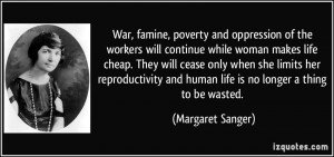 , poverty and oppression of the workers will continue while woman ...