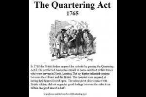 Colonists middot quartering act