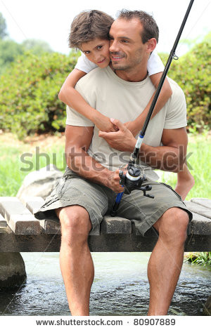 father and son fishing clip art , facebook profile template word ...