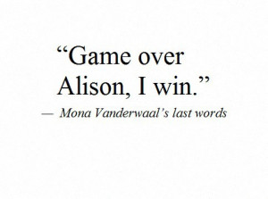 ... , pretty little liars, rip mona, mona vanderwall and mona vanderwaal