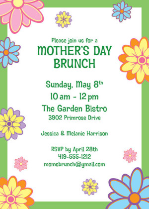 Mothers Day Party Invitation / This theme invite will excite your ...