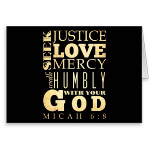 Christian Scriptural Bible Verse - Micah 6:8 Cards
