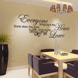 Details about DIY Removable New Quotes Wall Sticker Wall Paper Home ...