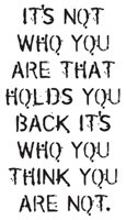 what's holding you back?