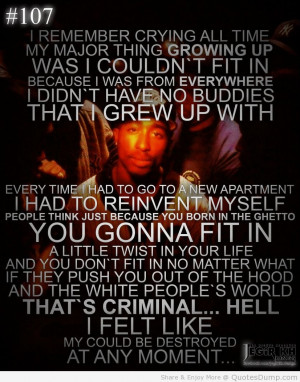... Life Quotes Tupac Shakur Quote About Growing Up With All The Wallpaper