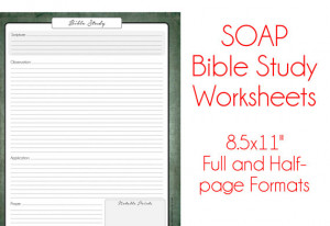 Bible Study Worksheets - Antique - Religious Study Printable ...