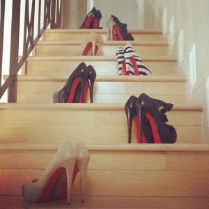 ... Heels, Christian Louboutin, Stairways To Heavens, Red Bottom, Step Up