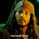 gif jack sparrow you smell funny comeback argument gifs pirate picture ...