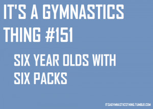 It's a gymnastics thing) Six year olds with six packs