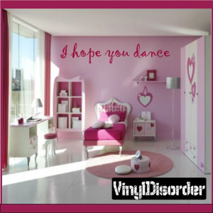 hope you dance Wall Quote Mural Decal
