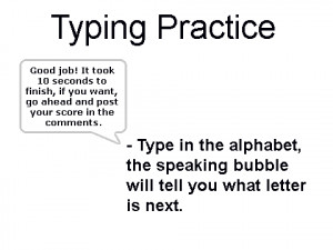 Original project: Typing Practice by BatFish