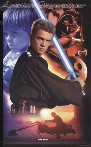 Star Wars Attack of the Clones - Anakin Collage Poster