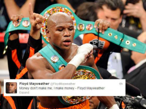 Floyd Mayweather Jr. left us with some inspirational quotes.