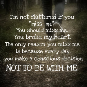 Not To Be With Me ~ Break Up Quote