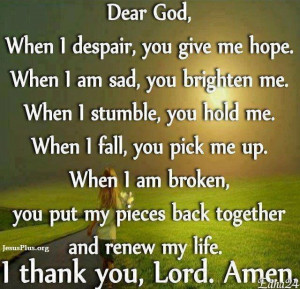 Dear God...