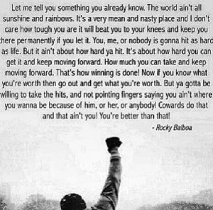 Rocky Balboa Life Quote: Rocky Balboa Quotes Sayings Moving On Winning ...