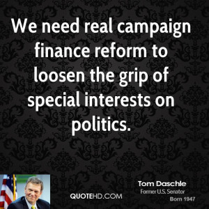 We need real campaign finance reform to loosen the grip of special ...