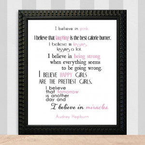 special audrey quote for the baby and gigi! hanging in their rooms