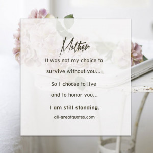 In Loving Memory of My Mother Quotes