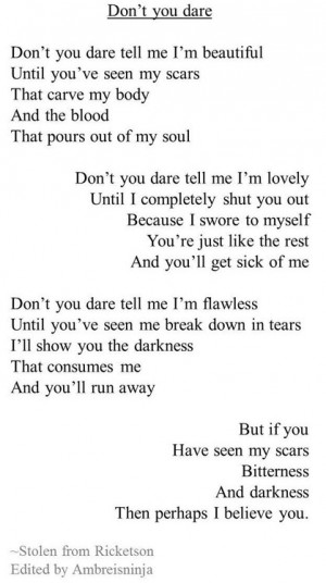 lost Black and White sad suicidal suicide quotes hurt Scared ruined ...