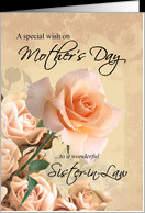 Happy Mother’s Day, Sister-in-Law - Vintage Rose card - Product ...