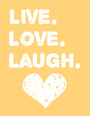 Free printable Live Love Laugh wall art for your home decor! And ...