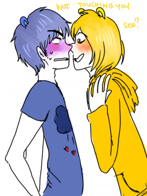 ... ship. AAANd that is my human au look for Grumpy bear and Funshine bear