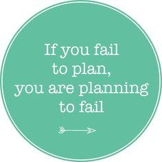 Motivational Monday: Plan Ahead