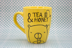 ... coffee mug // Tea & Honey // coffee cup, tea cup, tea mug, quote mug