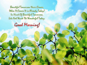 New Morning Quotes Wallpaper