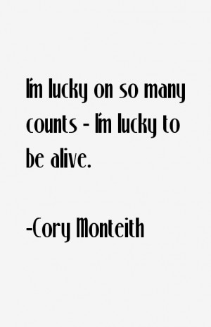Cory Monteith Quotes & Sayings