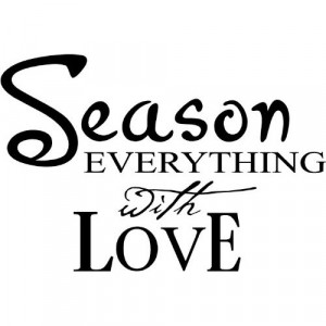 Season everything with Love Wall art wall sayings vinyl letters ...