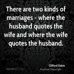 ... the husband quotes the wife and where the wife quotes the husband