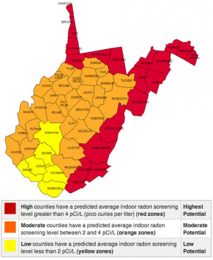 West Virginia Radon Gas