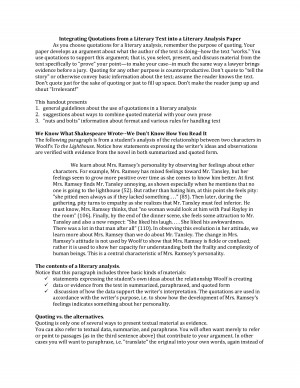 Integrating Quotes Exercise