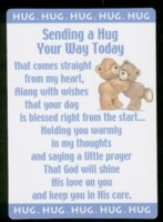 Name: Sending A Hug Your Way Today Poem Card