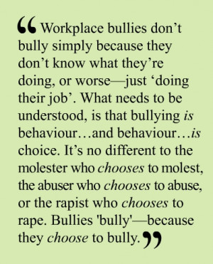 Bullying in the workplace affects both workplace bully ‘targets ...