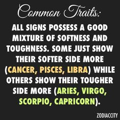 Personality Traits & Star Sign Charts